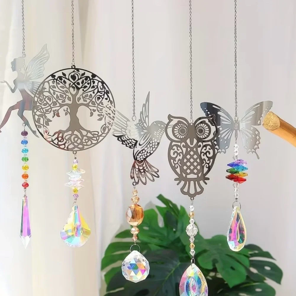 Decorative Tree of Life Suncatcher with Prism